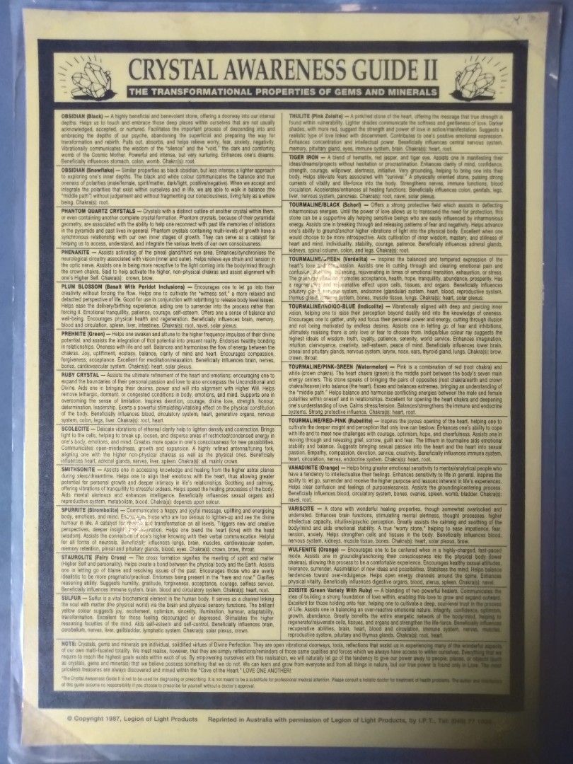 Crystal Awareness Guide 1 &2, Hobbies & Toys, Memorabilia