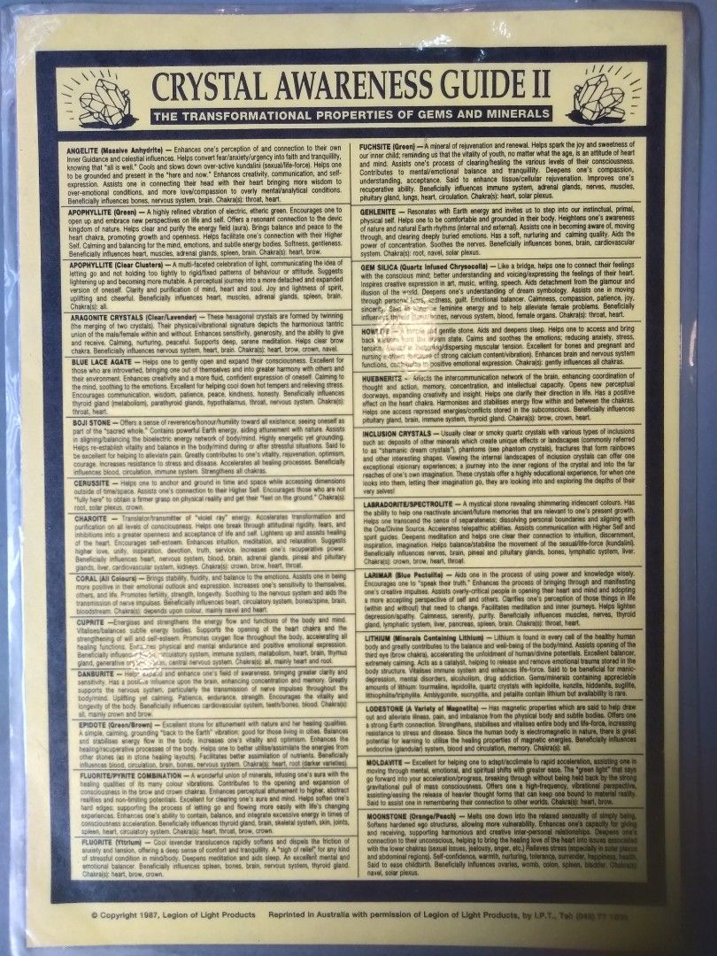 Crystal Awareness Guide 1 &2, Hobbies & Toys, Memorabilia