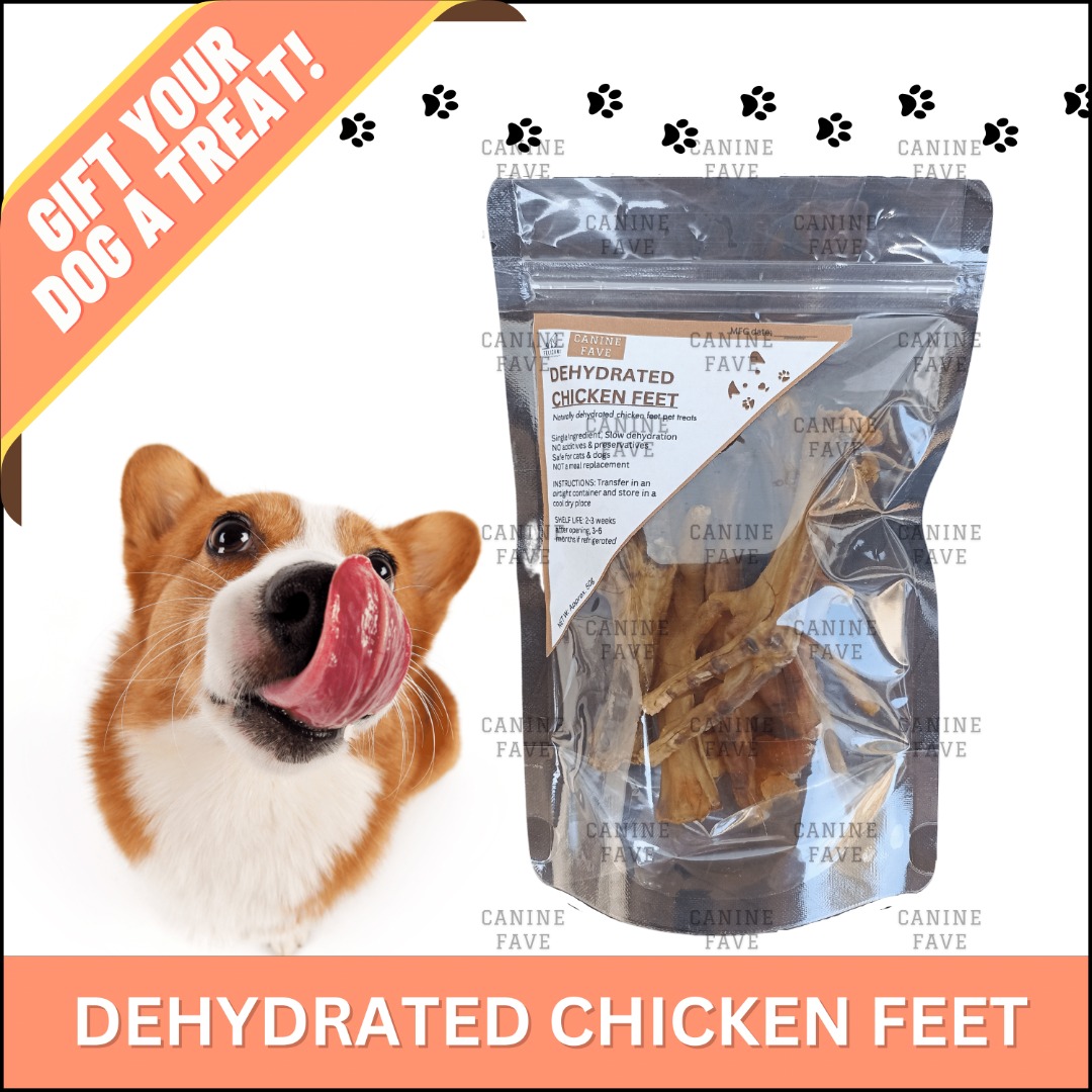 Dehydrated Chicken Feet/ Chicken Feet Jerky Pet Treats CANINE FAVE