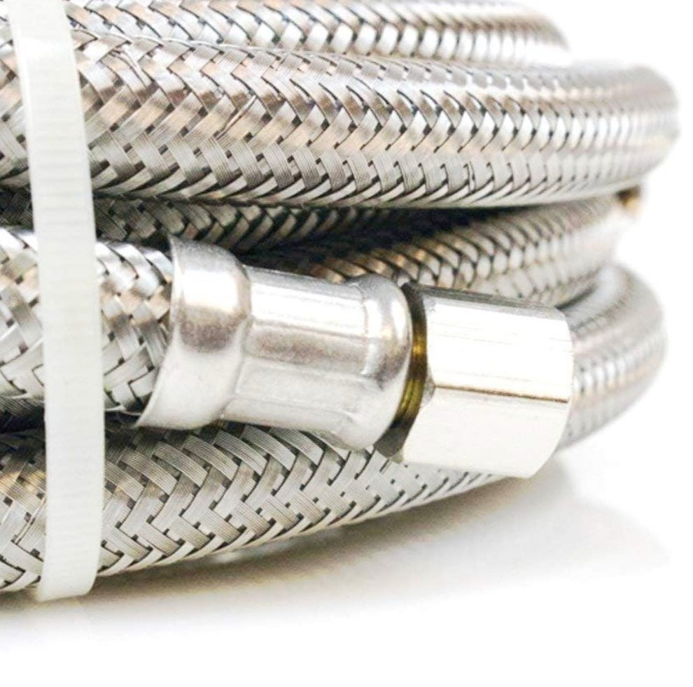 (DELIVERY FREE) LASCO Ice Maker Pipe Supply Line, Braided Stainless