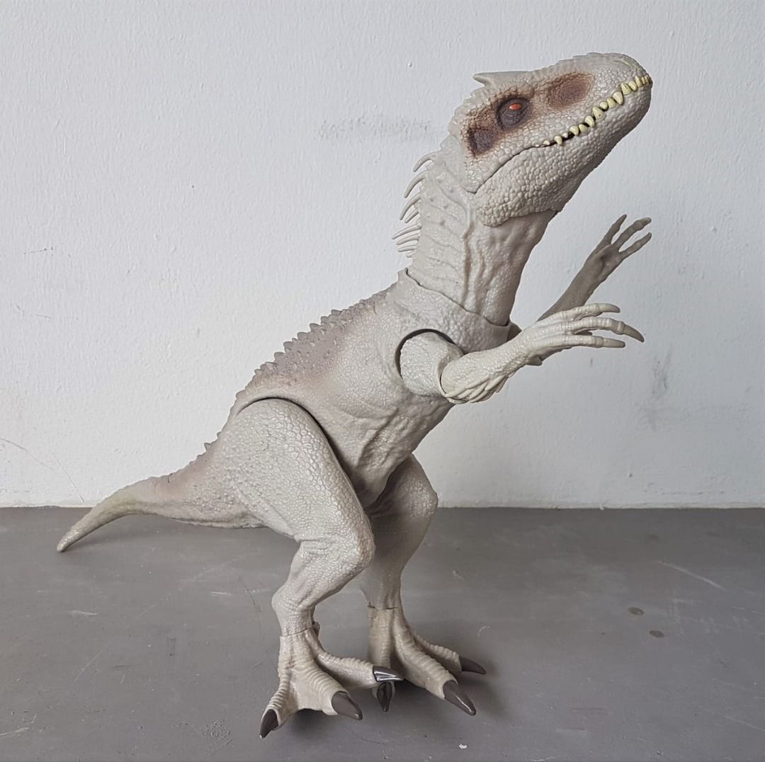 Dinosaur Collectibles Jurassic World Indominus Rex Destroy and Devour 8.5 Height by 23 inches Length Designer Dinosaur Chomping Mouth Slashing