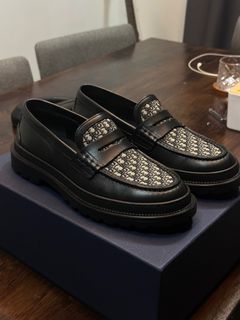 Dior Explorer Derby Shoe Black Smooth Calfskin and Beige and Black Dior  Oblique Jacquard