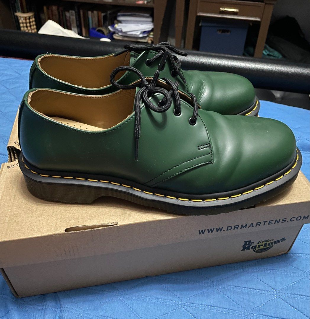Dr. Martens 1461 Smooth Green Sz 9US EU 42 Men s Fashion Footwear Casual Shoes on Carousell