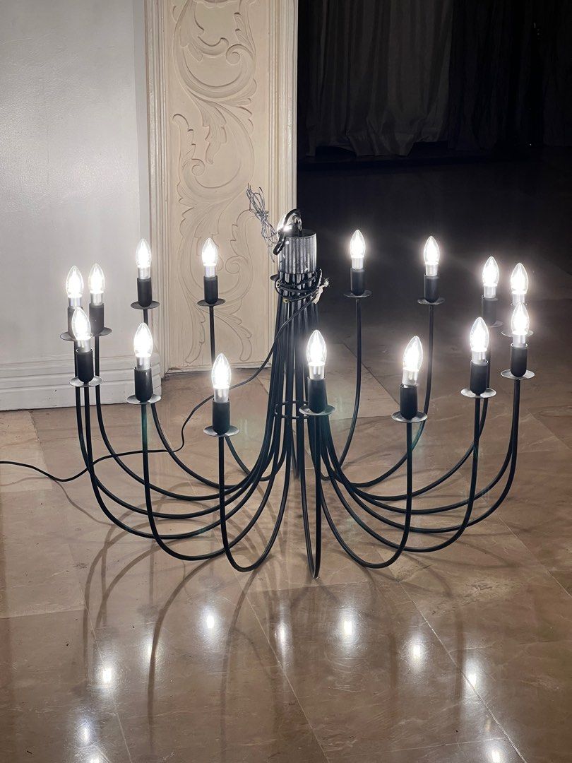 Dutch minimalist chandelier (Category: Lighting) located in Quezon City. Submitted by raccoonfur (Listing ID 1245420452, Image 1). Description: Approximately 95cm circumference/63.5 height. .