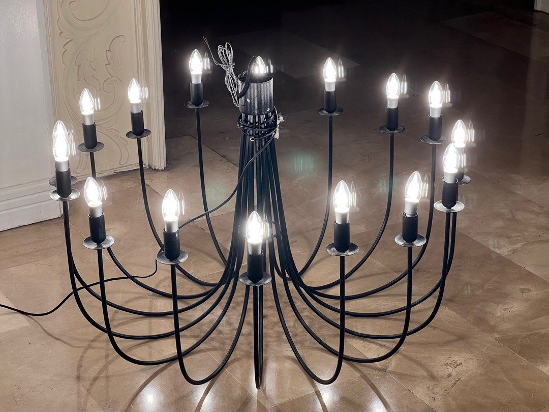 Dutch minimalist chandelier (Category: Lighting) located in Quezon City. Submitted by raccoonfur (Listing ID 1245420452, Image 3). Description: Approximately 95cm circumference/63.5 height. .