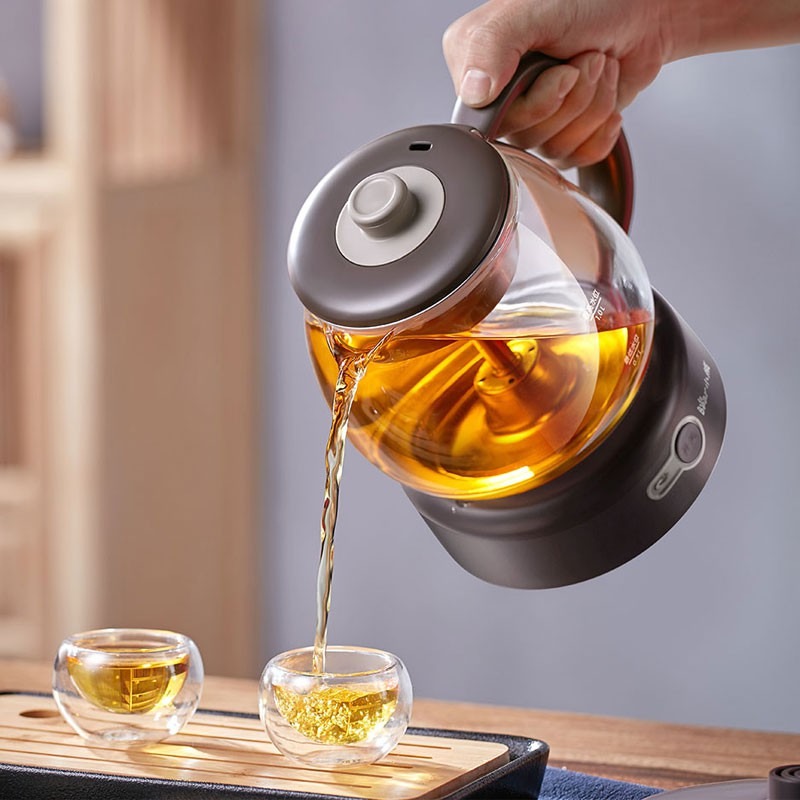 0.8L Household black tea maker automatic steam black teapot glass  multifunctional electric kettle health pot boiling teapot