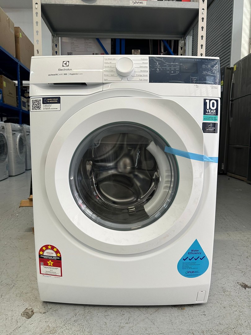 ELECTROLUX 9KG FRONT LOAD WASHING MACHINE EWF9024D3WB, TV & Home