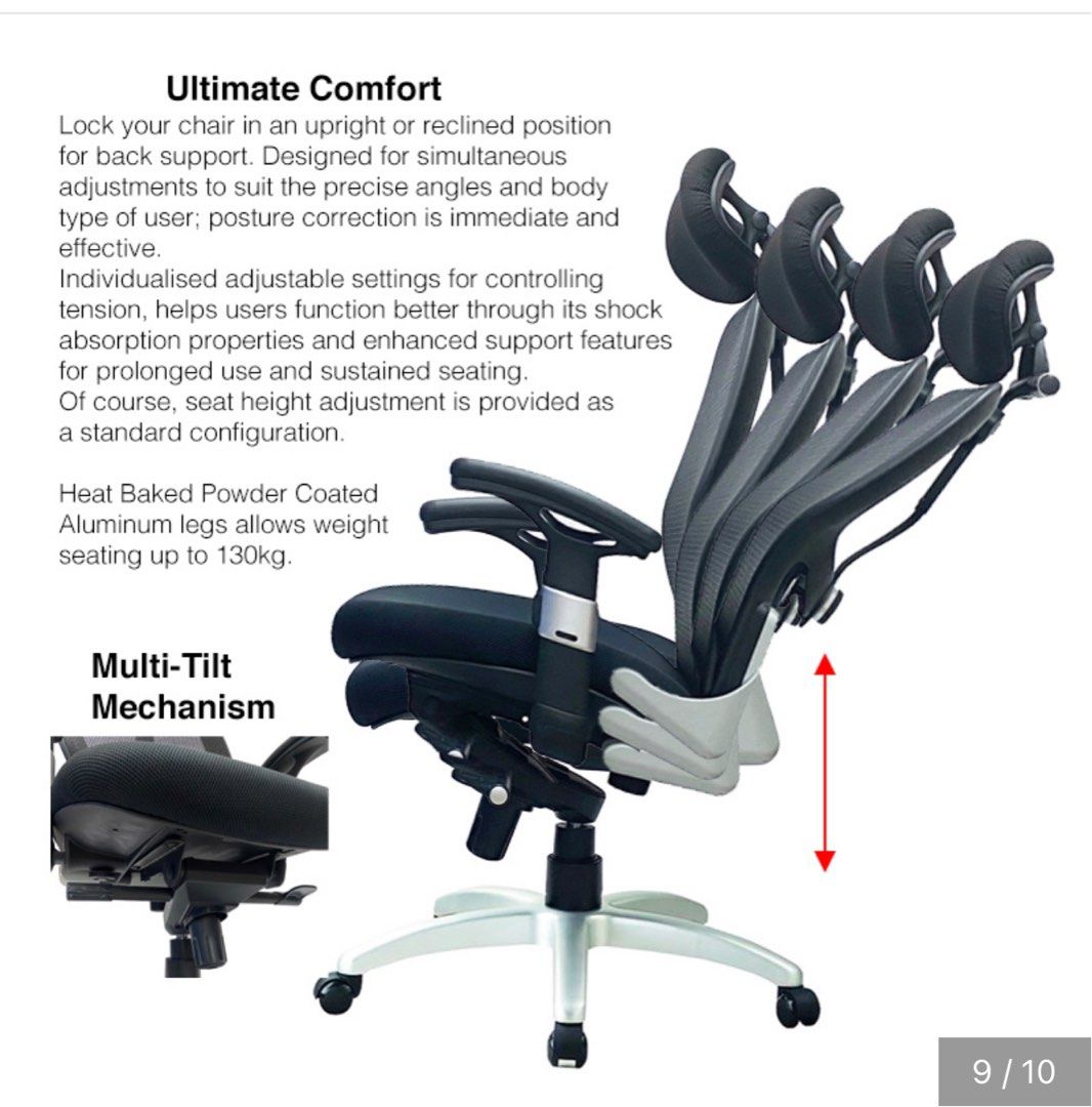 Ergonomic Office Chair, Furniture & Home Living, Furniture, Chairs on