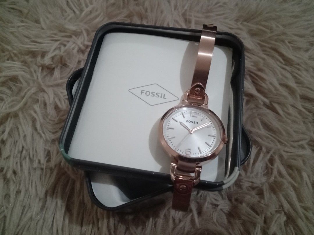 Fossil Georgia Bangle Watch Women s Fashion Watches Accessories Watches on Carousell
