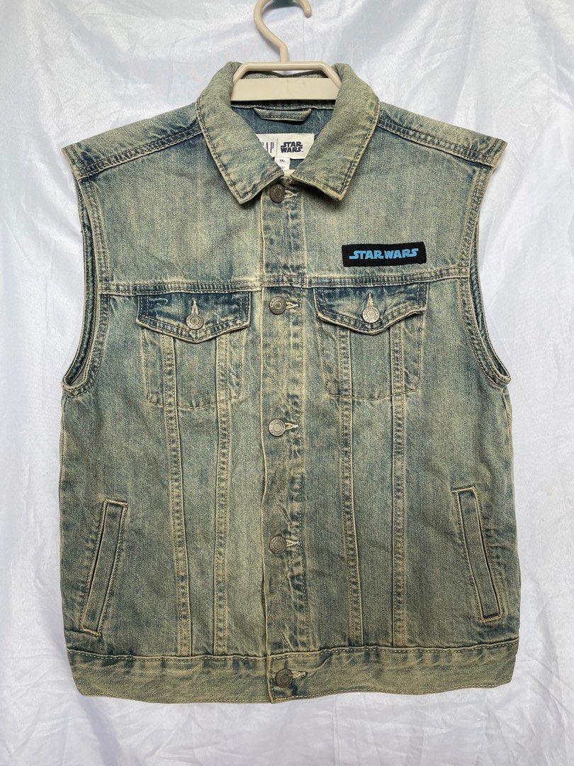 Gap star wars Denim Vest Boys tops t shirts