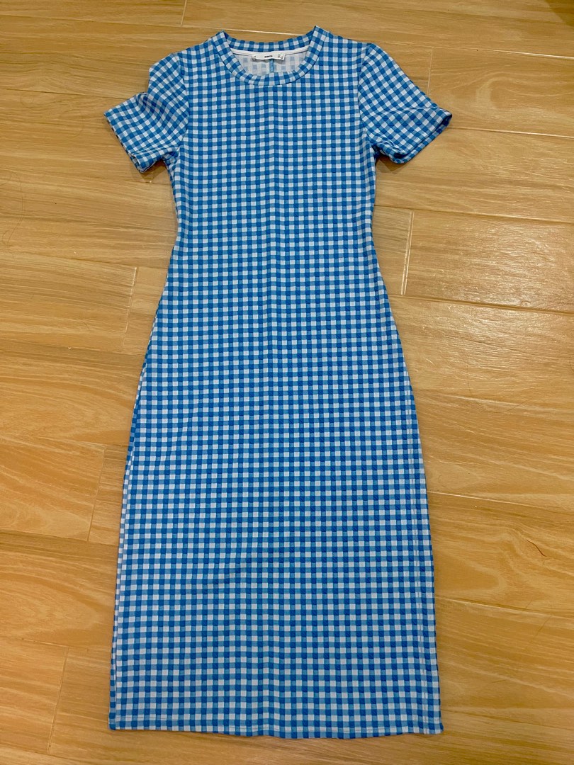 Gingham Midi Dress Mango Brand On Carousell gingham-midi-dress-mango-brand-on-carousell