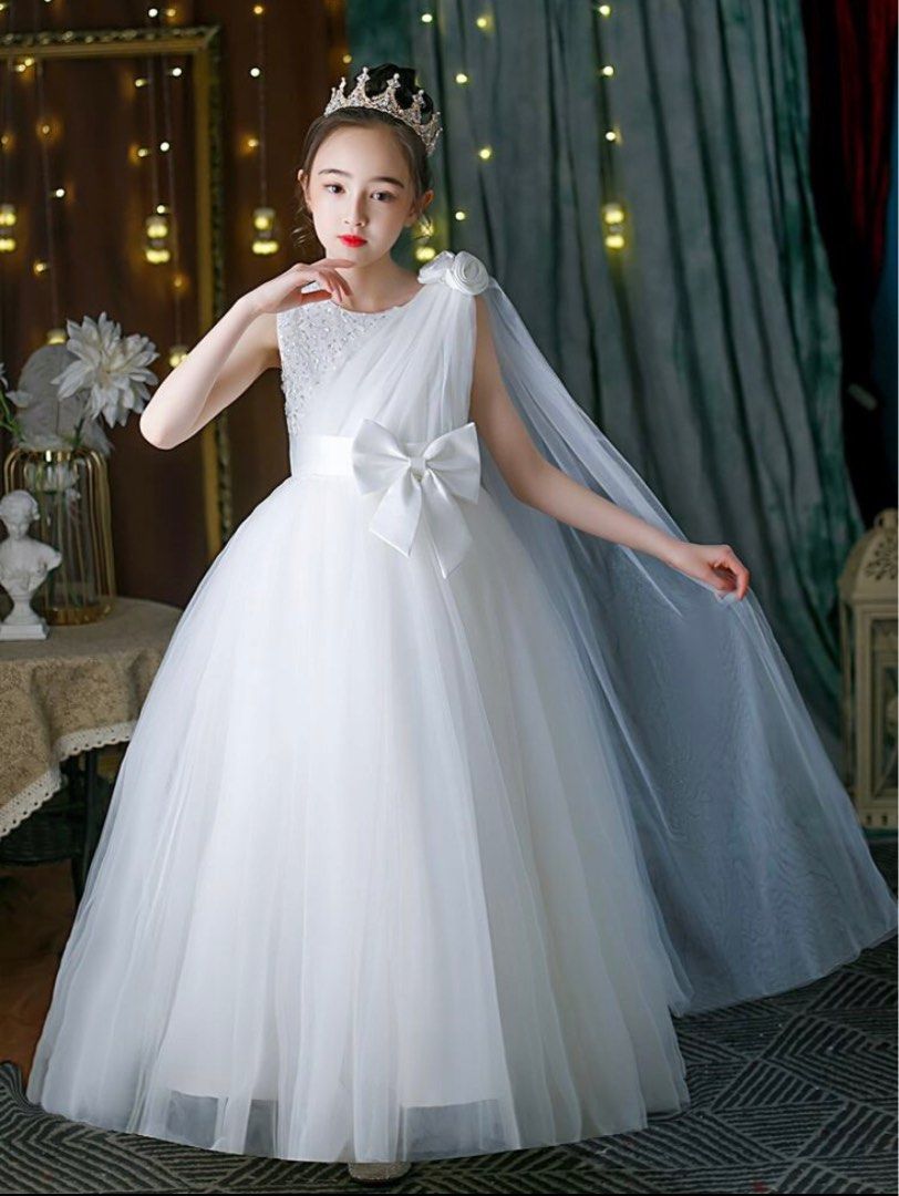 White gown new arrivals girls
