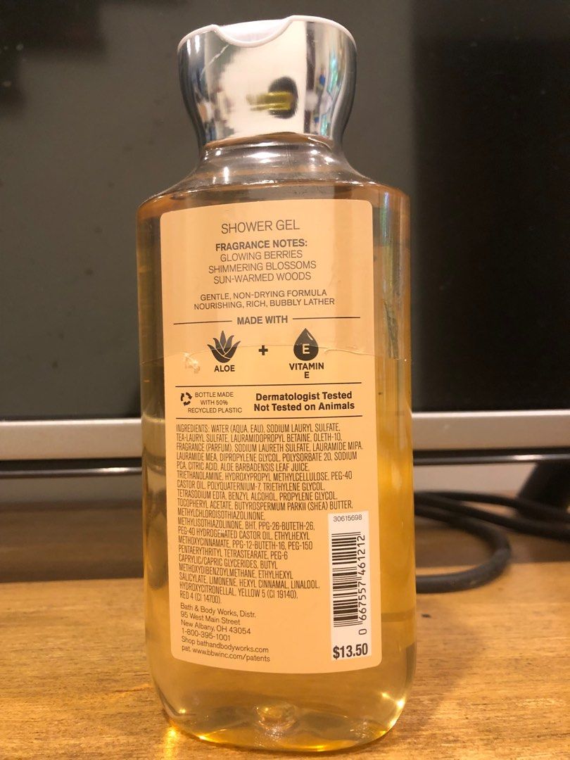 Golden Eclipse Bath & Body Works Aloe + Vitamin E Shower Gel Authentic