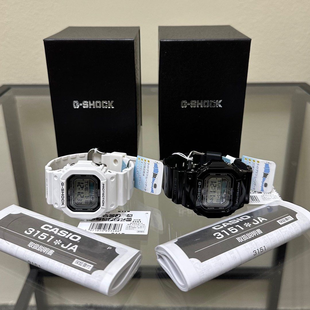 G Shock GLX 5600 Black White NIB Complete Japan Set Men s Fashion