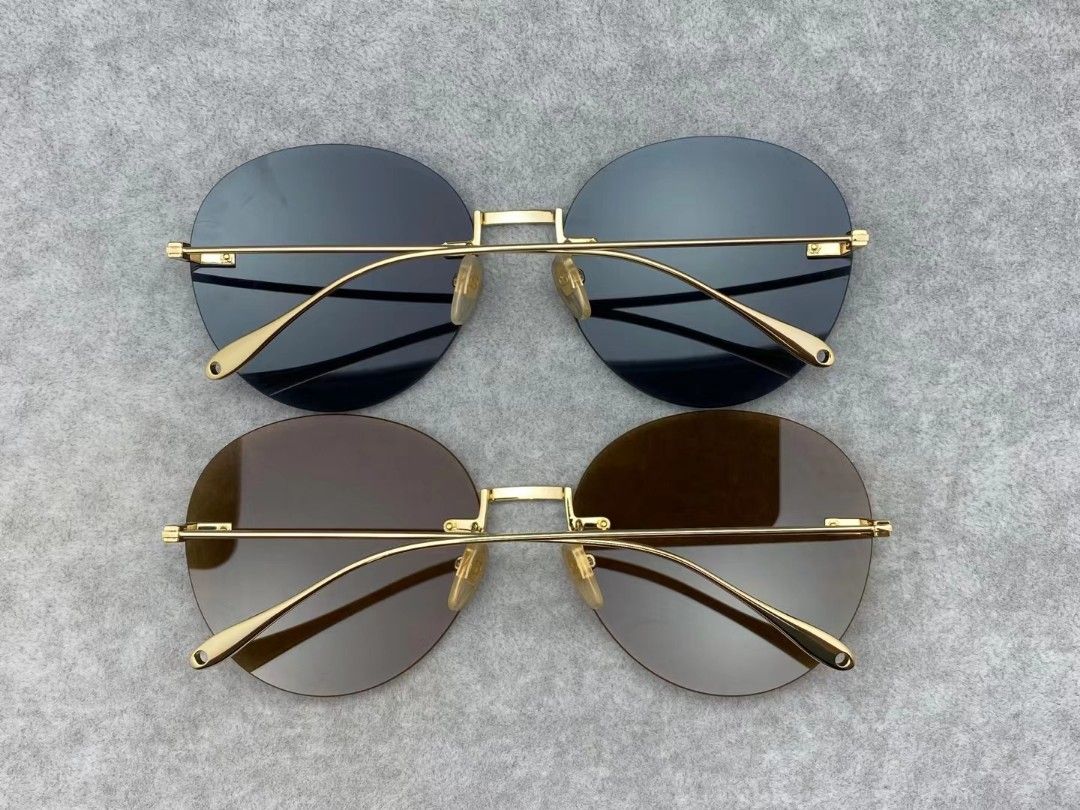 Gucci round rimless sunglasses new arrivals