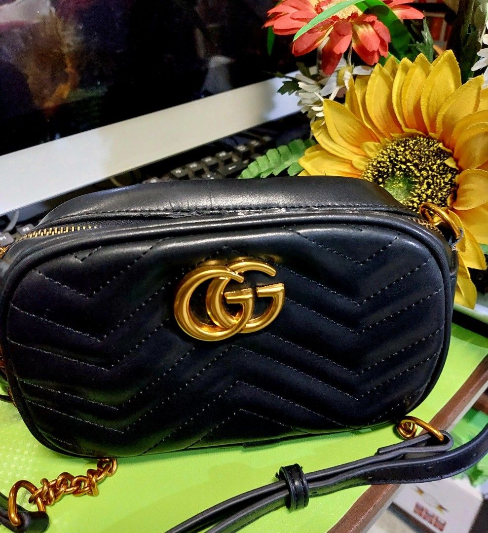 Gucci pouch, Luxury, Bags & Wallets on Carousell