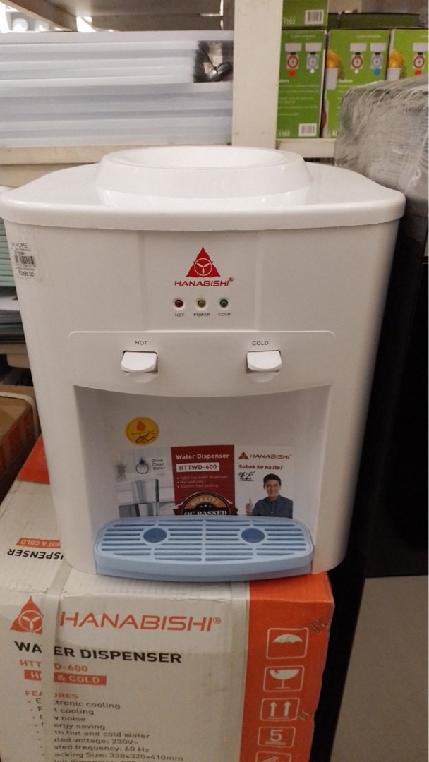 Hanabishi Tabletop Water Dispenser with free Water Jug, TV & Home