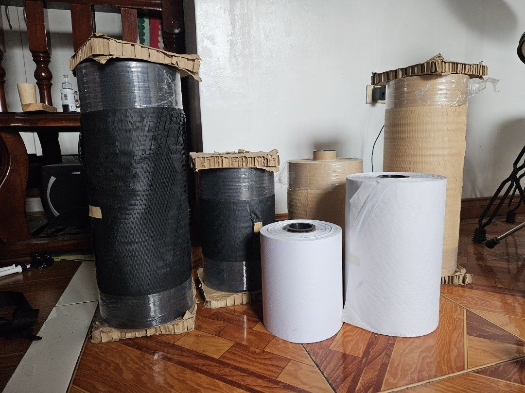 Honeycomb wrapper (Category: Craft Supplies & Tools) located in Manila. Submitted by faye.tuscano (Listing ID 1245491592, Image 3). Description: White lining paper 20cm white lining paper 500m - 600 30cm white lining paper 500m - 1000 Brown honeycomb wrapper 30cm x 250m - 1800 50cm x 250m - 2300 Black honeycomb wrapper 30cm x 250m - 1800 50cm x 250m - 2300 TAKE-ALL 7K SF c/o buyer.
