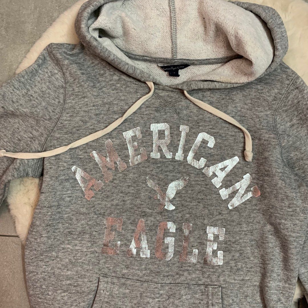 Grey american store eagle hoodie