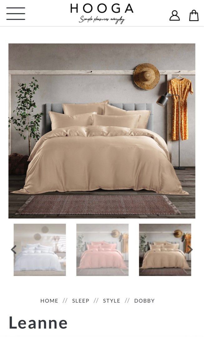 Hooga Tencel Leanne Queen Quilt Set Cover, Furniture & Home Living