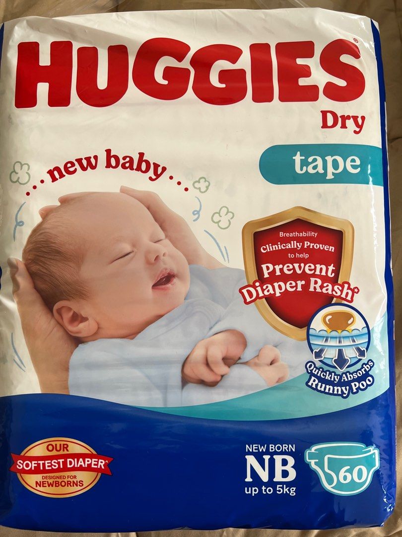 Huggies Newborn diaper, Babies & Kids, Bathing & Changing, Diapers