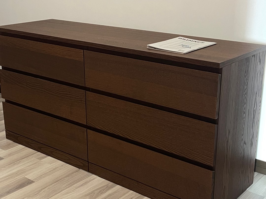 Ikea malm 6 chest drawer discontinued, Furniture & Home Living