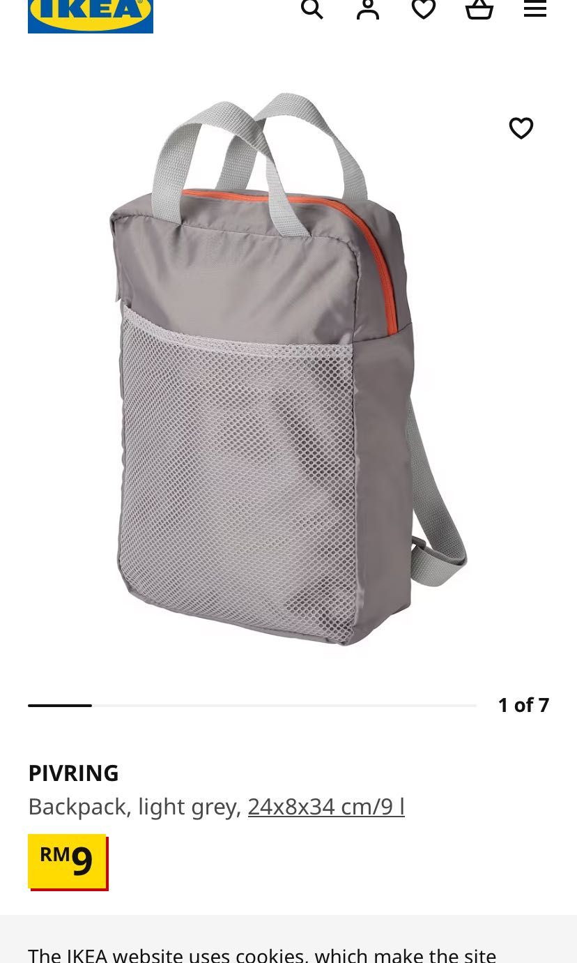 Ikea discount pivring backpack