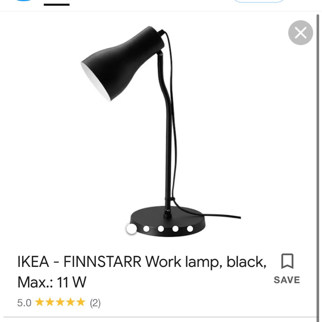 IKEA work lamp light, Furniture & Home Living, Lighting & Fans