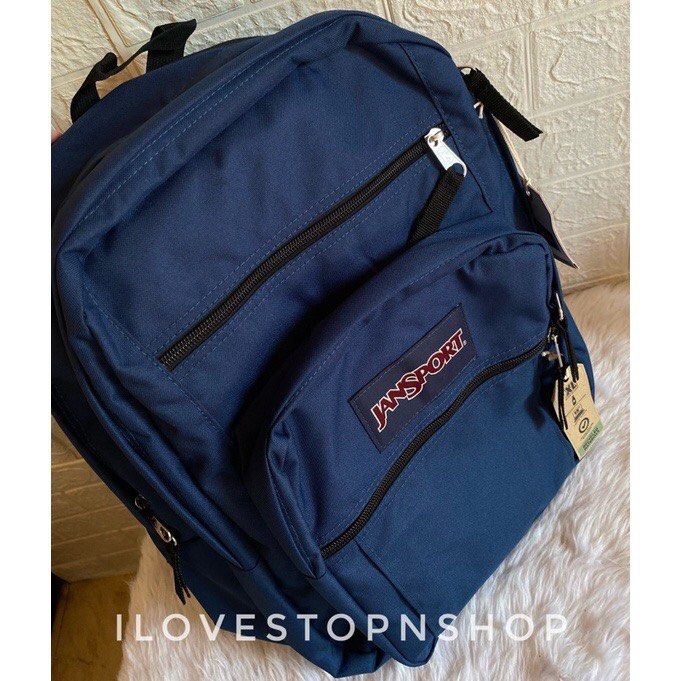 JanSport Cool Student Backpack for College Students, Teens, with 15inch Laptop Sleeve Navy Blue