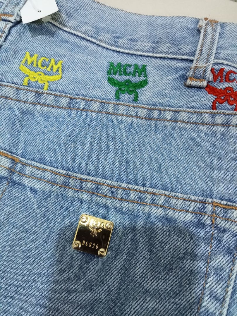 Jeans Denim vintage MCM made in Italy, Women's Fashion, Bottoms, Jeans ...