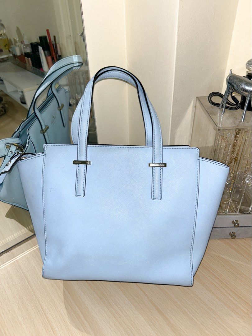 The Hollywood Light Blue Small Leather Bag