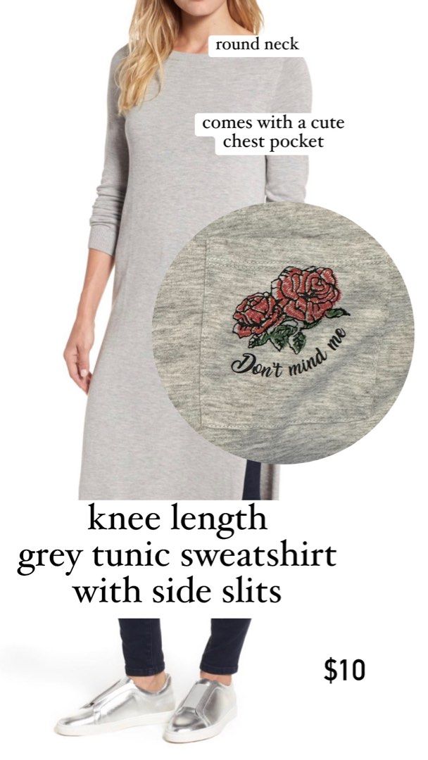 Cute sales gray sweatshirt