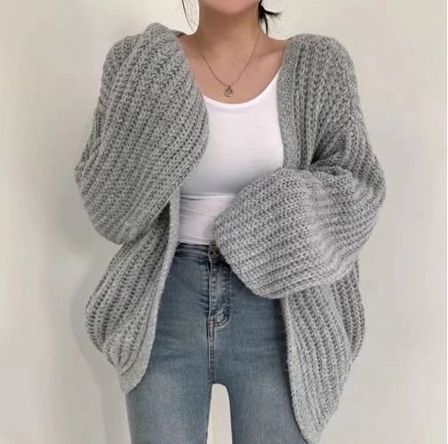 Casual sweater jacket top