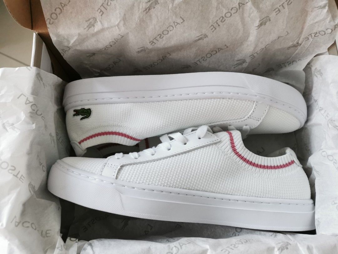 Lacoste white sneakers womens store