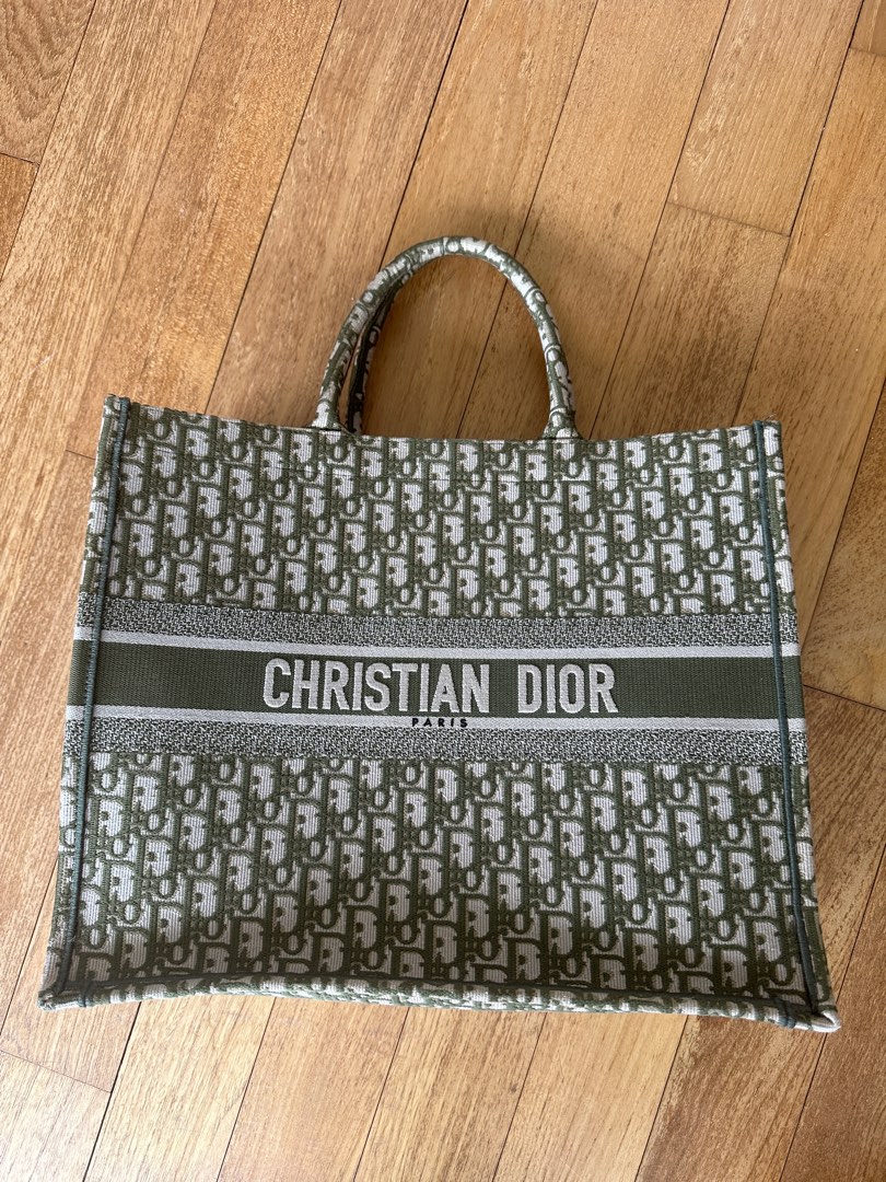 Christian Dior Book Tote Light Blue limited edition, Luxury, Bags & Wallets  on Carousell