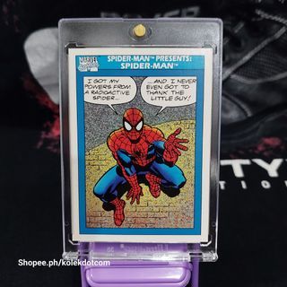 Legit 1990 marvel cards 10/10 centering spiderman