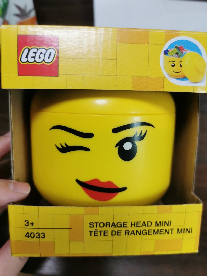 Lego mini 2025 storage head