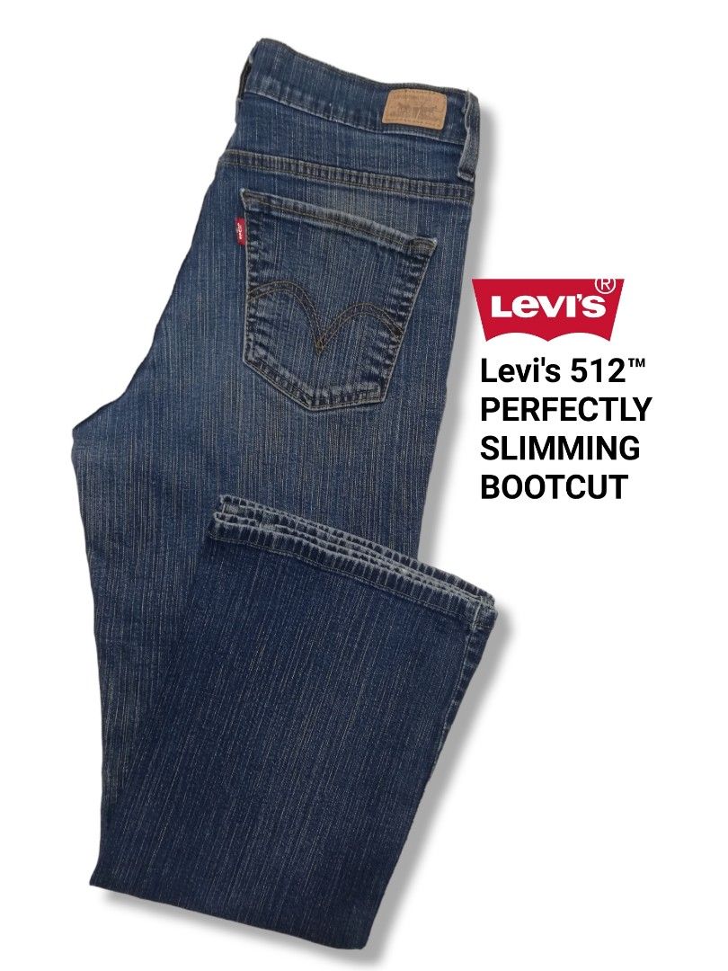 Womens levis 512 store perfectly slimming jeans