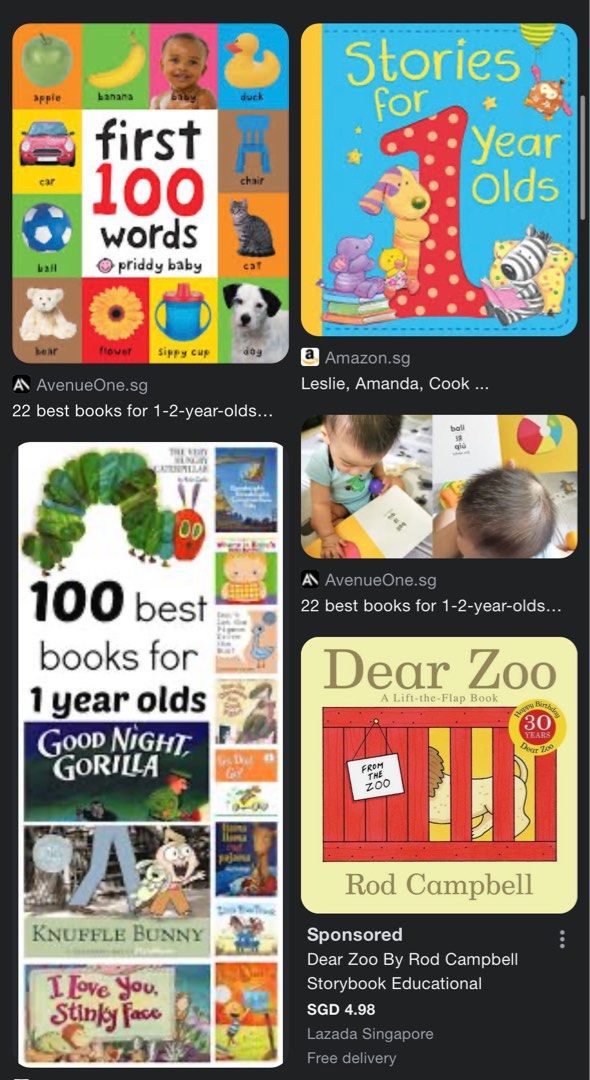 Second hand baby books shop