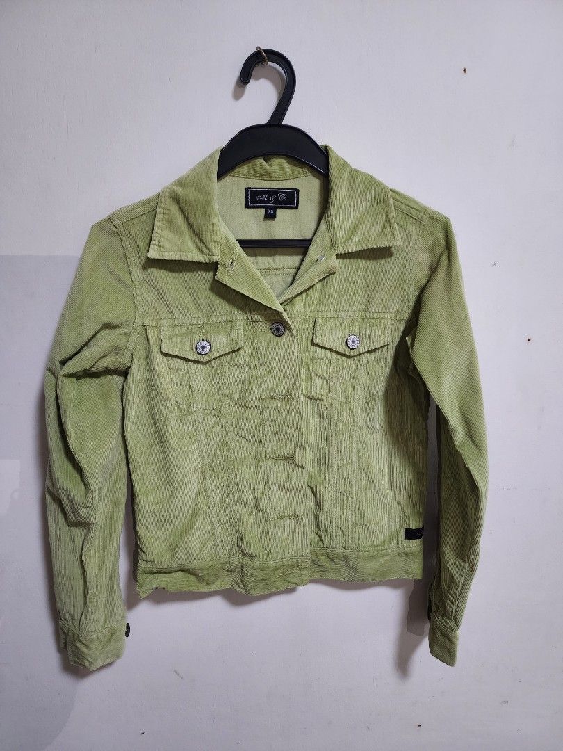Light green corduroy store jacket