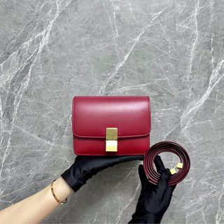 Celine Classic Box Bag Small Box Calfskin Black Ghw, Luxury, Bags & Wallets  On Carousell