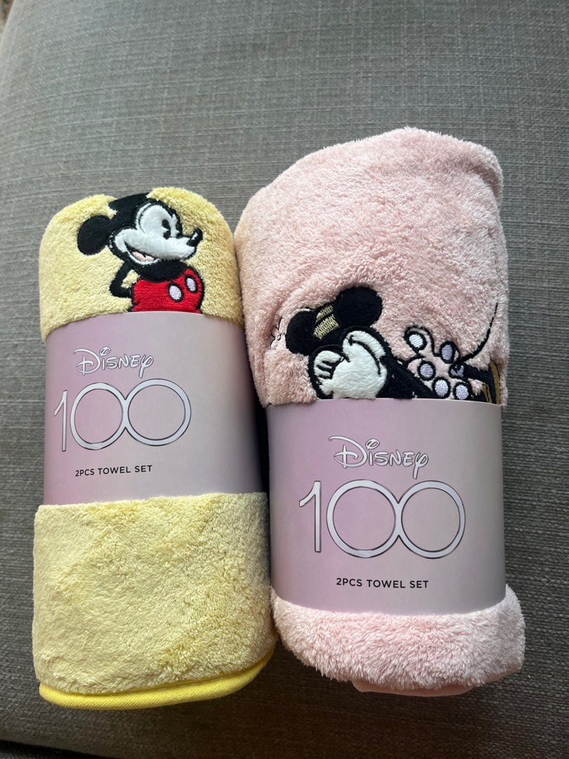 Limited Edition Disney 100 Mickey and Minnie Towel Set Furniture