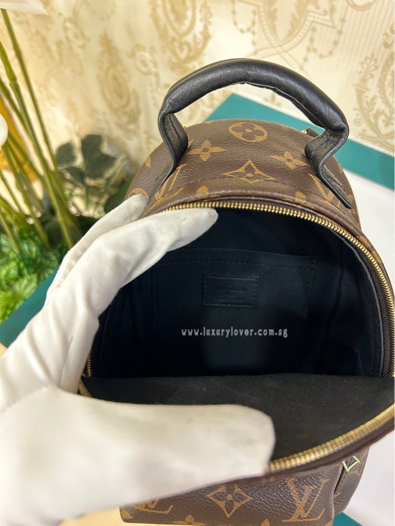 LNIB LV Mini Palm Spring Backpack Monogram Canvas GHW, Luxury, Bags &  Wallets on Carousell