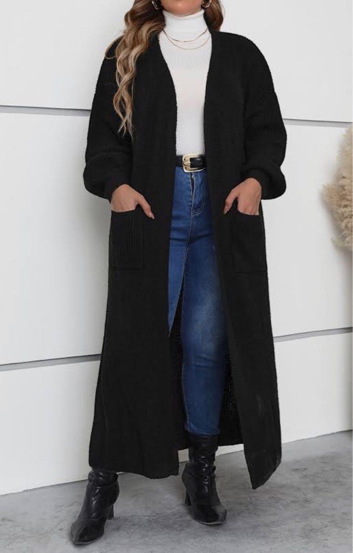 Next long shop black cardigan