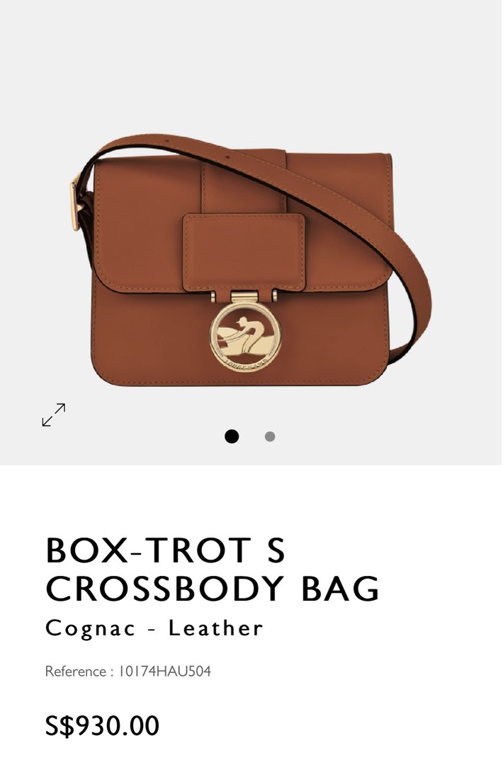 Box-Trot S Crossbody bag Cognac - Leather (10174HAU504)