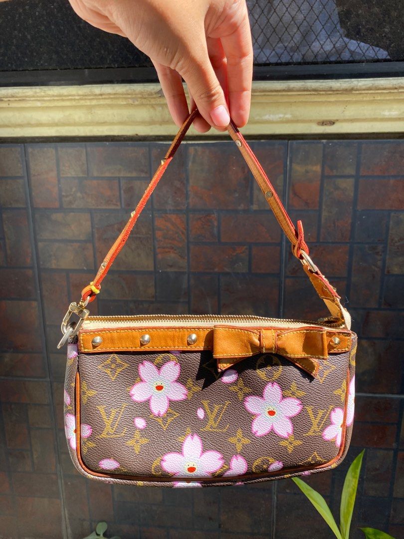 Louis Vuitton X Takashi Murakami Cherry Blossom Monogram Canvas Pochette  Mini Shoulder Bag, Luxury, Bags & Wallets on Carousell