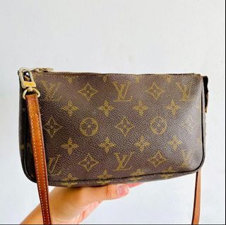 LOUIS VUITTON M51828 POCHETTE MARLY MONOGRAM CANVAS CROSSBODY, Luxury, Bags  & Wallets on Carousell