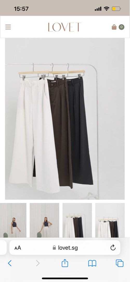 RORY DOUBLE PLEATED PANTS (WHITE)