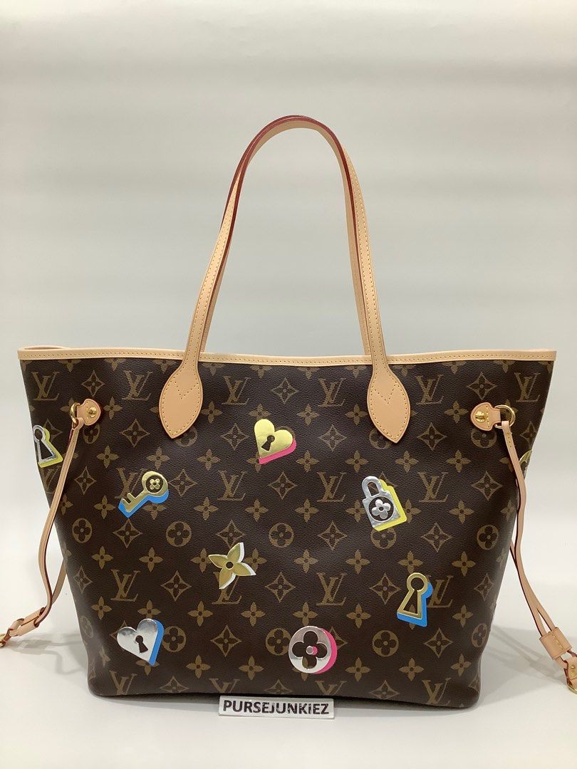 Louis Vuitton Neverfull MM Creme in Cowhide Leather with Gold-tone - US
