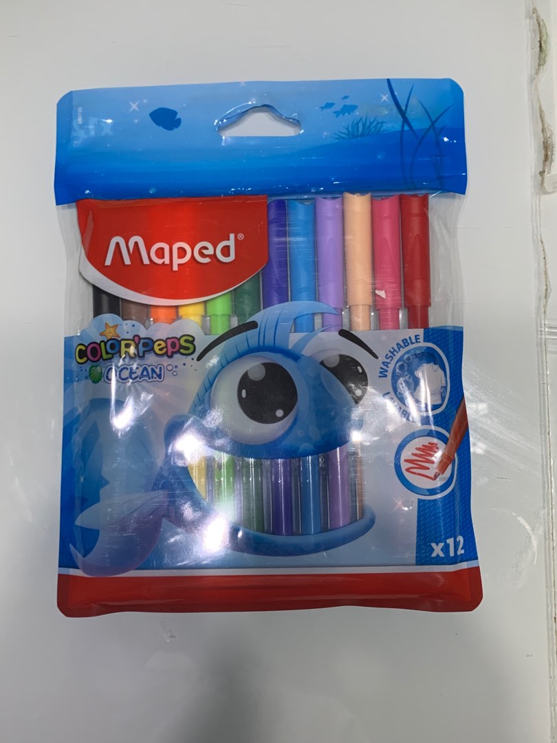 Maped Color'Peps Ocean Felt Tip Pens Are Perfect For Holiday Fun Or Getting School-ready For 2025. Vibrant Colours, Washable Ink, And Soft Tips For Endless Colouring Adventures! 🐳✨ 🛒 Shop Online